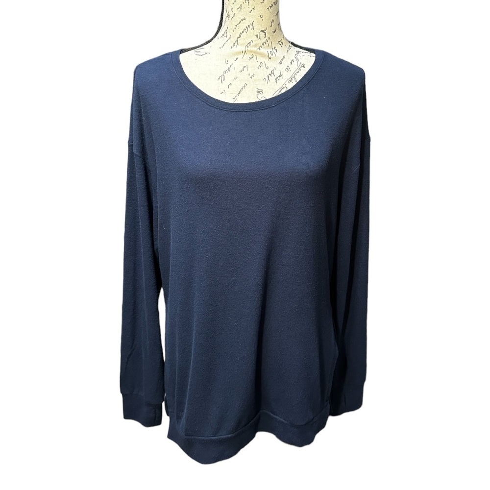 Philosophy Navy Blue Long Sleeve Tunic Size Large